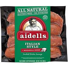 Aidells Italian Style Smoked Chicken Sausage 12 Oz (4 Pack)