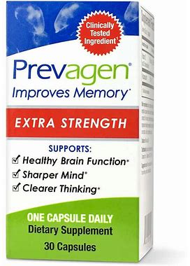 Prevagen Brain Health Supplement, Extra Strength Size 30 Capsules | 1 Bottle | Carewell