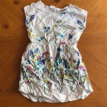 Gap Dresses | Little Girls Dress (Xs 4-5) | Color: Gray/White | Size: Xsg
