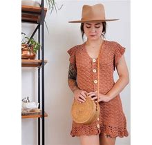 Crochet Dress PATTERN // Mountain Laurel // Adjustable Boho Button Down Crochet Shift Dress For ANY SIZE