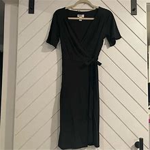 Loft Dresses | Ann Taylor Loft Lbd Little Black Dress Wrap Formal Style | Color: Black | Size: 2