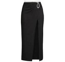 Lspace Women's Monae Maxi Skirt - Black Cream - Size Small