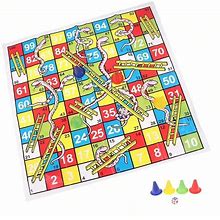 1Pc Snakes And Ladders Board Game, Foldable Board, Portable Ludo Board Game, Party Game, New Year Gift,Chessboard 3838cm