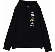 Nike Men's Club Fleece Pullover Hoodie 'Black' Black Xxl