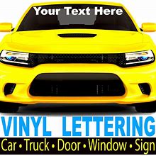 1060 Graphics - Custom Windshield Decals (Make Your Own Text) Car & Truck Window Lettering Sticker