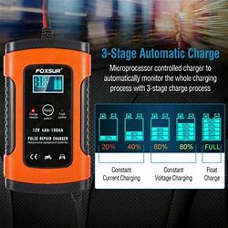 Automatic Smart Charger, DFITO 12V 6A Car And Motorcycle Portable Battery Charger With Screen Display, Battery Maintainer