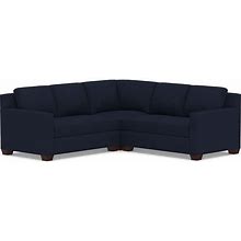 York Square Upholstered 3-Piece L-Shaped Corner Sectional - Sectional Sofas - Living Room Furniture - Pottery Barn