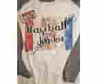 Baseball Junkie, Baseball Raglan, Cute Raglan, Graphic Tee, Baseball Tshirt, Brushstrokes Graphic, Mom Shirt, Originally Designed