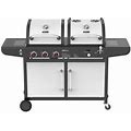 Royal Gourmet Zh3002sn 3-Burner 25,500-Btu Dual Fuel Cabinet Gas And Charcoal Grill Combo