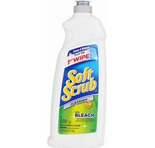 Soft Scrub With Bleach Cleanser Liquid, 24 Oz (4 Pack)