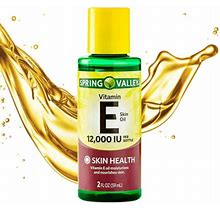 Spring Valley Vitamin E Oil With Keratin For Skin Health, 12000 IU, 2 Fl Oz