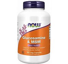 Now Supplements, Glucosamine & MSM Plus Chondroitin Sulfate, Joint Health, 180 Veg Capsules