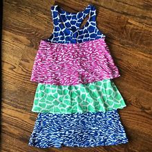 Haven Girl Dresses | Last Callhaven Girl Tiered Sleeveless Animal Print Dress | Color: Blue/Green/Pink/Red | Size: 7G