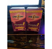 Lot Of 2 One A Day Prenatal 1 Complete Multivitamin Supplement 120Ct Exp-10/2024