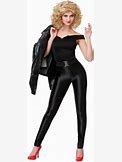 Halloweencostumes.Com Large Women Women's Deluxe Grease Bad Sandy Costume., Black