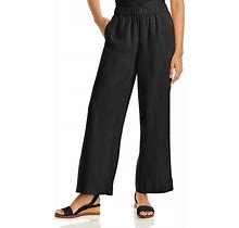 Eileen Fisher Women's Linen Wide Leg Pants - Black - Size M