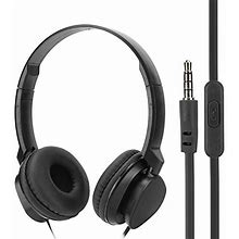 Xirfuni Over Ear Headsets, Clear Sound Quality Noise Canceling Function Wired Headphones For Pc(Black)