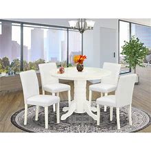 Wayfair Wolak 5 - Piece Solid Wood Rubberwood Dining Set Wood/Upholstered In White | 30 H In D4a2c45d8153aed9cdef04953f2efab2