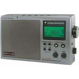 C. Crane CC Radio-2E Enhanced Portable AM FM Weather And 2-Meter Ham Band (Titanium) CC2TE
