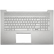 Genuine Hp Envy 17-Cg Palmrest Cover Keyboard Italian Silver Backlit