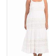 For The Republic Dresses | Nwt White Lace Maxi Dress | Color: White | Size: 3X