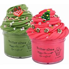 2 Pack Butter Slime Kit Soft Premade Butter Slime Set For Kids Christmas Stocking Fillers For Boys Girls Party Favors