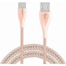 4 ft. Elite Series Usb-C To Usb-A Metal Cable, Rose Gold