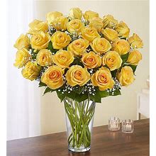 Ultimate Elegance Premium Long Stem Yellow Roses 36 Stems Yellow | 1-800-Flowers Flowers Delivery