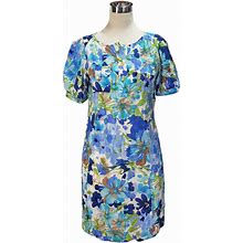 Du Jour Dresses | Flirty Floral Light Breezy Blue Du Jour Trend Right Now Shift Tunic Dress, 8 | Color: Blue | Size: 8