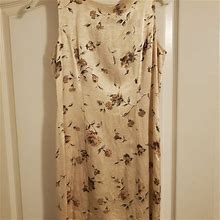 Silk Mini Dress | Color: Cream | Size: 4