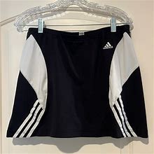Adidas Shorts | Adidas Black And White Tennis Golf Hike Skirt Skort. Size L | Color: Black/White | Size: L