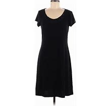 Liz Claiborne Casual Dress: Black Dresses - Women's Size Medium