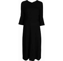 JANE - Riley Midi Dress - Women - Wool - 8 - Black