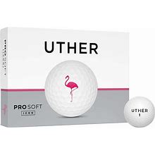 Uther Pro Soft Icon Golf Balls, Men's, Flamingo