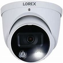 Lorex 4K Wired Analog Indoor/Outdoor IP Dome Security Camera ,White