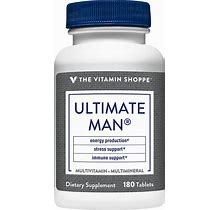 The Vitamin Shoppe - Ultimate Man Multivitamin - High Potency (180 Tablets) - Men's Multivitamins