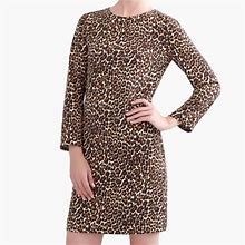 J. Crew Dresses | J Crew Leopard Print Shift Dress | Color: Black/Brown | Size: 0