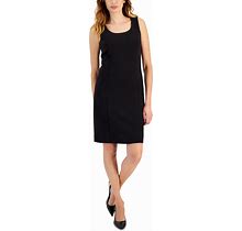 Tahari Asl Women's Scoop-Neck Sheath Dress - Black - Size 16