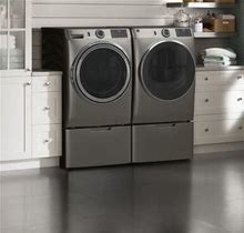GE Appliances Smart 4.8 Cu. Ft. Energy Star Front Load Washer W/ Steam Wash In Gray | 39.75 H X 28 W X 32 D In | Wayfair
