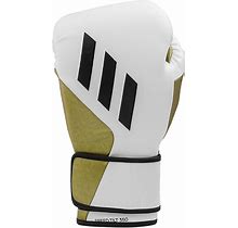 Adidas Tilt 350 Pro Boxing Gloves - 12Oz Metallic White/Gold