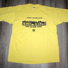 Gildan Vintage 90S Clothing Home Alone 2 Lost In New York Christmas Movie Video Warehou - New Men | Color: Yellow | Size: XL