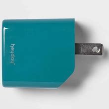 2-Port 20W USB-A And USB-C Wall Charger - Heyday Bright Teal