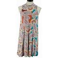 Red Camel Women's Paisley Printed Sleeveless Summer Pullover Dress