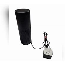 Amazon Echo 1st Media | Amazon Echo 1st Generation Smart Assistant Home Music Speaker Alexa Bluetooth | Color: Black | Size: Os
