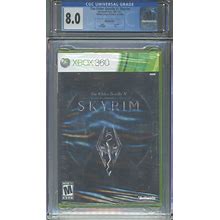 Xbox 360 The Elder Scrolls V: Skyrim Graded Sealed Video Game [CGC 8.0]