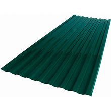 26 in. X 6 ft. Corrugated Polycarbonate Roof Panel In Hunter Green