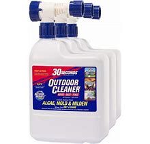 30 Seconds Cleaner Seconds Cleaners 6430S 3Pa 64 Oz Hose End Sprayer Outdoor Cleaner 3-Pack Size 30