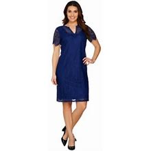 C. Wonder Dresses | New Wonder Garden Short Sleeve Dress P1563 | Color: Blue | Size: 8