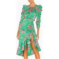 For Love And Lemons Dresses | For Love And Lemons Ross Floral Midi Dress 2X New | Color: Green/Pink | Size: 2X