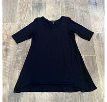 Eileen Fisher Dresses | Eileen Fisher Womans Black Dress Size Medium | Color: Black | Size: M